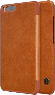 Кожаный чехол книжка Nillkin Qin Leather Case Q-LC XM-M6 для смартфонов Xiaomi Mi 6 Brown